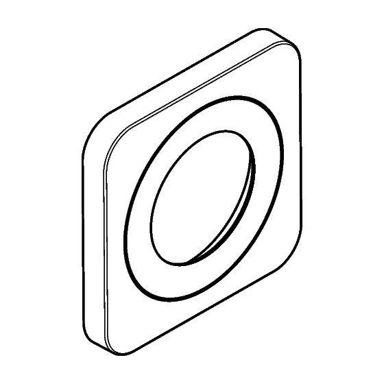 Hansgrohe AXOR Rosette für Citterio M Waschtischmischer Unterputz, Chrom, 98959000