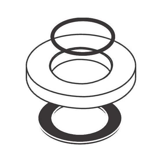 Hansgrohe AXOR Rosette für Citterio WT/Bidet, Chrom, 95396000