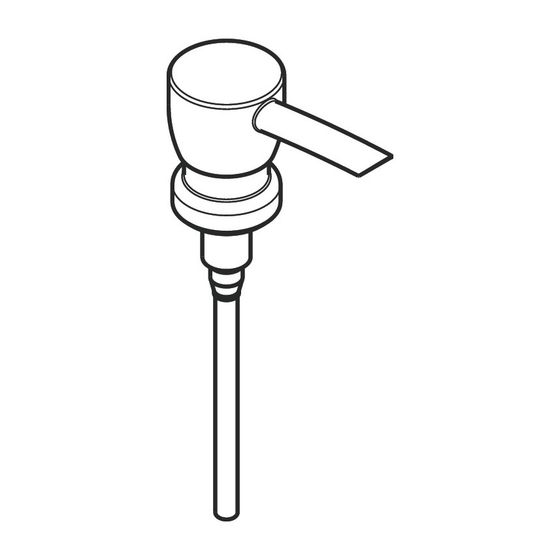 Hansgrohe AXOR Pumpe für Lotionsspender, Brushed Bronze, 98515140