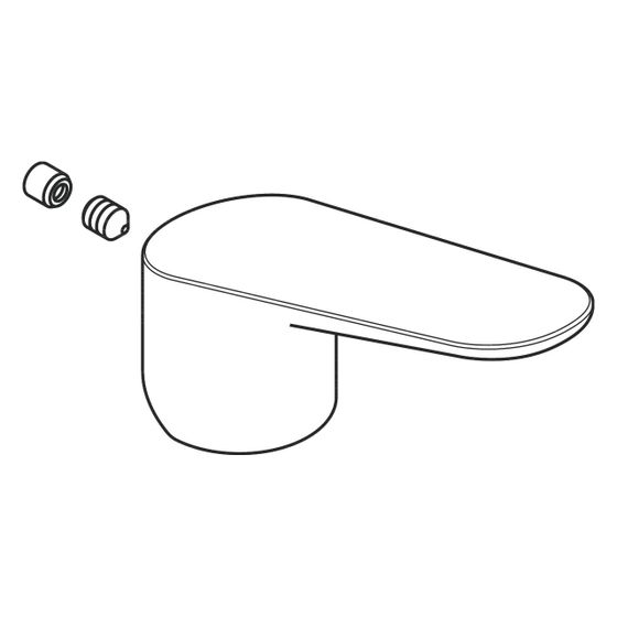 Hansgrohe AXOR Griff für Citterio M Waschtischmischer, geschraubt, 34093000
