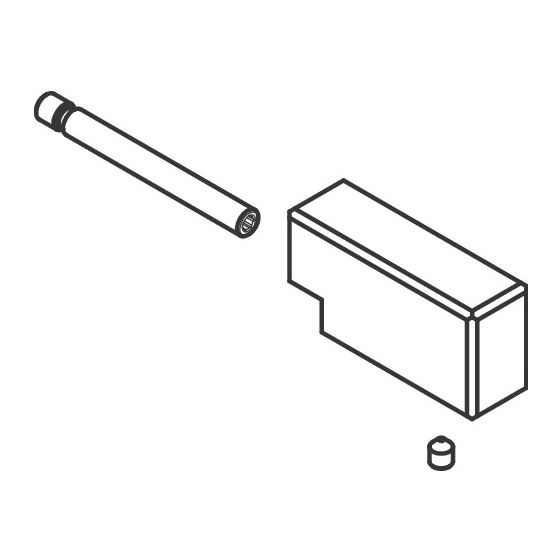 Hansgrohe AXOR Zugknopf für Edge 3-Loch Einhebel Wannenrandmischer, Chrom, 93583000