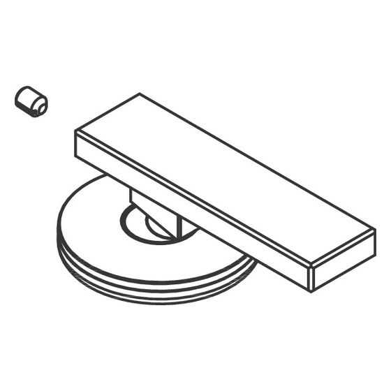 Hansgrohe AXOR Griff für Edge 3-Loch Wannenmischer, geschraubt, 93590000