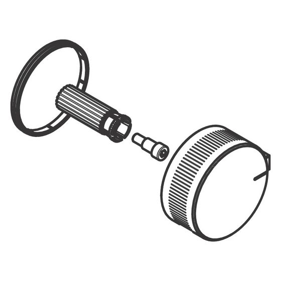 Hansgrohe AXOR Thermostatgriff für Edge, geschnappt, 93593000
