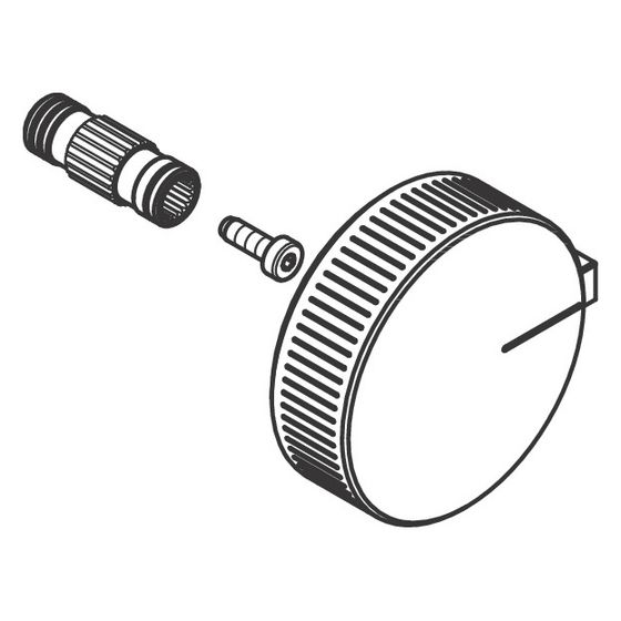 Hansgrohe AXOR Thermostatgriff für Edge, geschraubt, 93610000