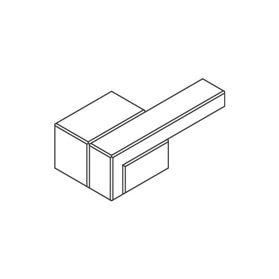 Hansgrohe AXOR Griff für Edge 3-Loch Waschtischmischer, Kaltwasserseite, 93618000