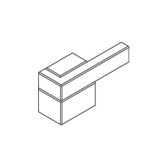 Hansgrohe AXOR Griff für Edge 3-Loch Waschtischmischer, Kaltwasserseite, 93621000
