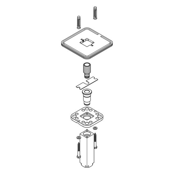 Hansgrohe AXOR Brausearm für Starck Kopfbrause, 240x240mm, Chrom, 95887000