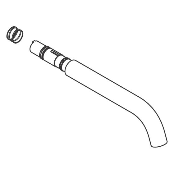 Hansgrohe AXOR Auslauf für One, 220mm, Mattschwarz, 94313670