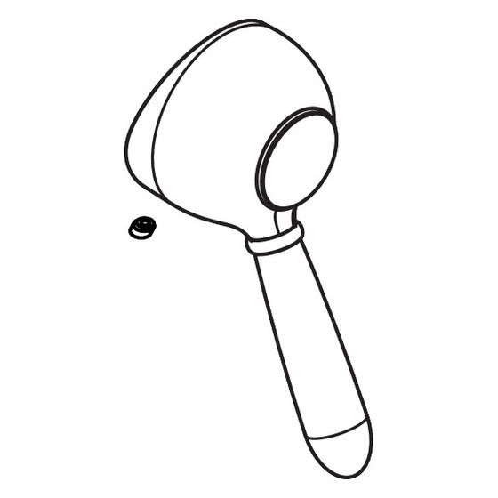 Hansgrohe AXOR Mischergriff für Carlton, Chrom/Porzellan, 17092120