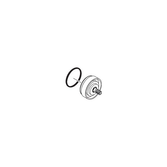 Hansgrohe AXOR Griffhülse für Uno 3-Loch Waschtischarmatur Wandmontage, Chrom, 97265000