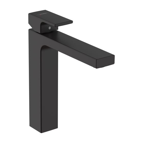 hansgrohe Waschtischmischer 190 Vernis Shape mattschwarz