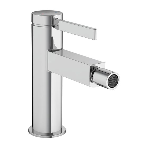 hansgrohe Bidetmischer Finoris mit Push-Open Ablaufgarnitur chrom