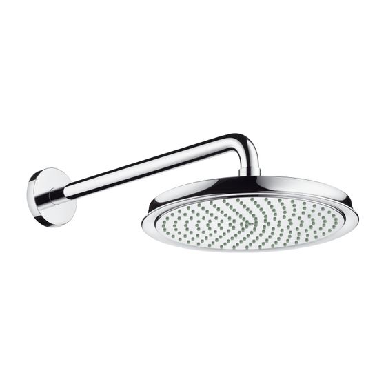 hansgrohe Tellerkopfbrause Raindance Classic 240mm Air chrom mit Brausearm 383mm