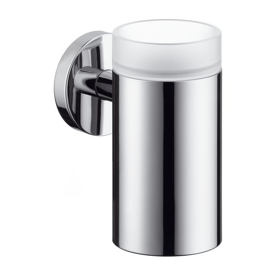 hansgrohe Zahnglas Logis chrom mit Halter