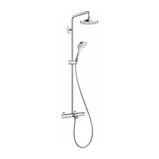 hansgrohe Showerpipe Croma Select S 180 Wanne weiß/chrom