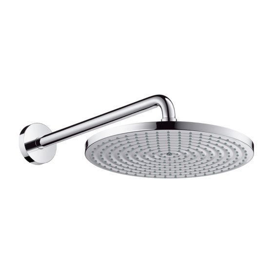 hansgrohe Kopfbrause Raindance S 300 1jet EcoSmart 300mm mit Brausearm 390mm chrom