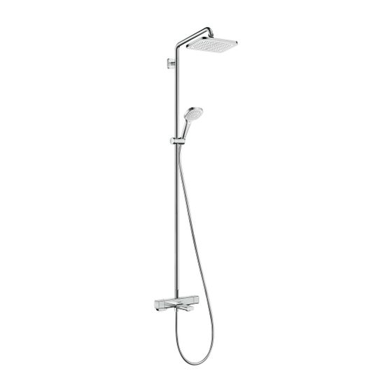 hansgrohe Showerpipe Croma E 280 1jet 20,3 l/min chrom mit Wannenthermostat