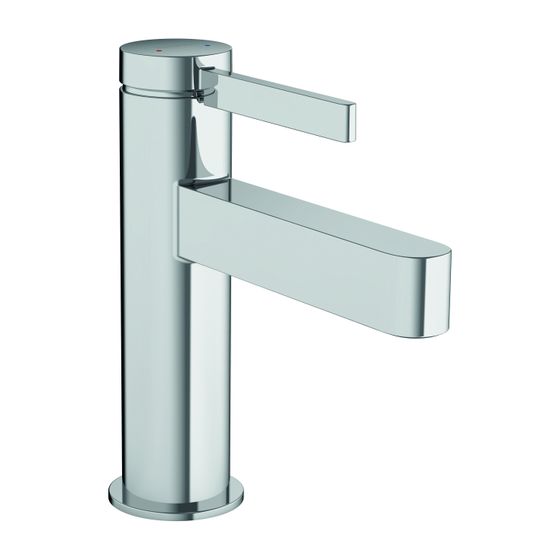 hansgrohe Waschtischmischer 100 Finoris mit Push-Open Ablaufgarnitur chrom