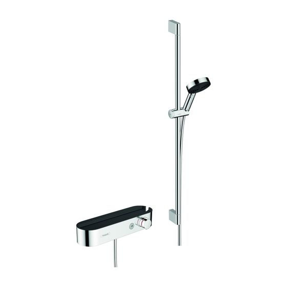 hansgrohe Brausesystem Pulsify Select S 105 Relaxation Brausethermostat Stange 900mm chrom