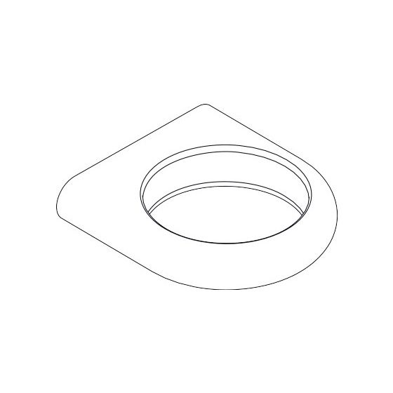 Hansgrohe AXOR Abdeckung für Halteelement, Chrom, 96110000