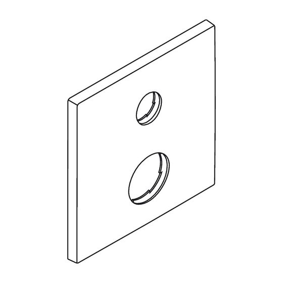 Hansgrohe AXOR Rosette für Starck X Wannenmischer, 170x170mm, 97924000