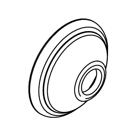 Hansgrohe AXOR Rosette für Montreux Wannenarmatur/Brausenarmatur, Aufputz Chrom, 98595000