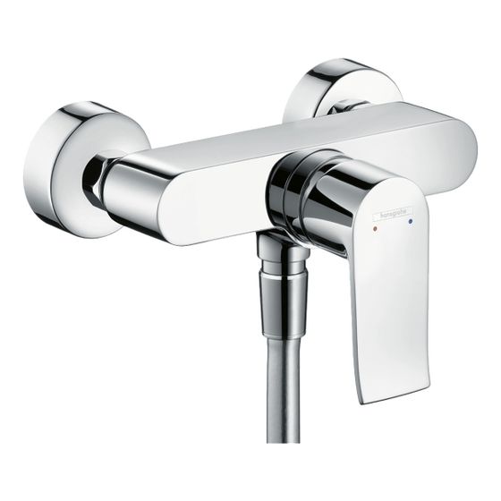 hansgrohe Metris Einhebel-Brausemischer Aufputz, Chrom