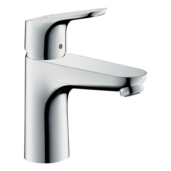 hansgrohe Focus Einhebel-Waschtischmischer 100mm 5l/min mit Zugstangen-Garnitur, Chrom