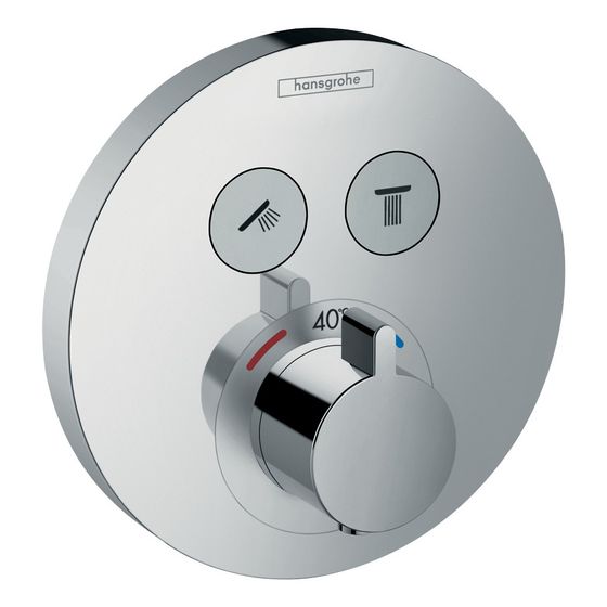 hansgrohe Shower Select S Thermostat Unterputz Chrom für 2 Verbraucher