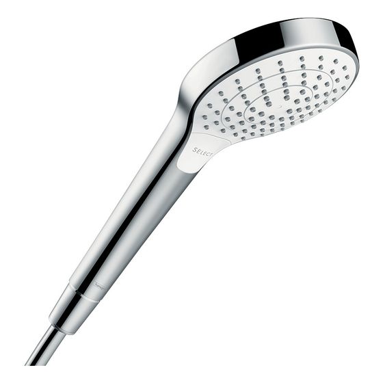 hansgrohe Croma Select S Handbrause 110mm Vario 14,7l/min, Weiß/Chrom