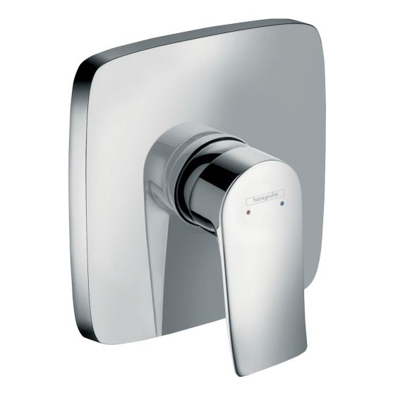 hansgrohe Metris Brausenmischer Unterputz Fertigset eckig, Chrom