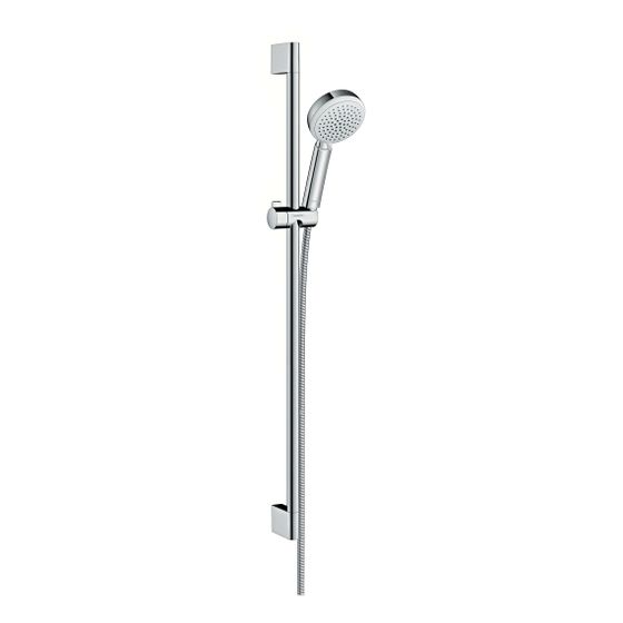 hansgrohe Brausenset Crometta 100 Vario/Unica 900mm weiß/chrom