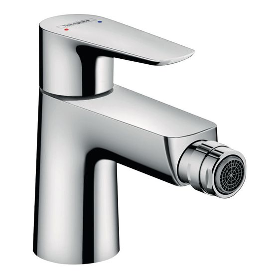 hansgrohe Talis E Einhebel-Bidetmischer 5l/min Chrom mit Zugstangen-Garnitur