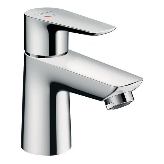 Hansgrohe Talis E Einhebel-Waschtischmischer 80mm, CoolStart mit Zugstangen-Ablaufgarnitur, Chrom