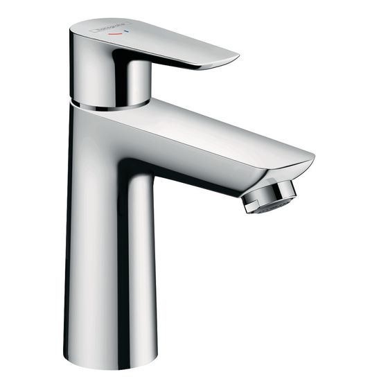 Hansgrohe Talis E Einhebel-Waschtischmischer 110mm, CoolStart mit Zugstangen-Ablaufgarnitur, Chrom