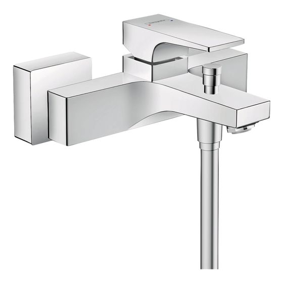 hansgrohe Metropol Einhebel-Wannenmischer Aufputz 22l/min mit Hebelgriff, Chrom