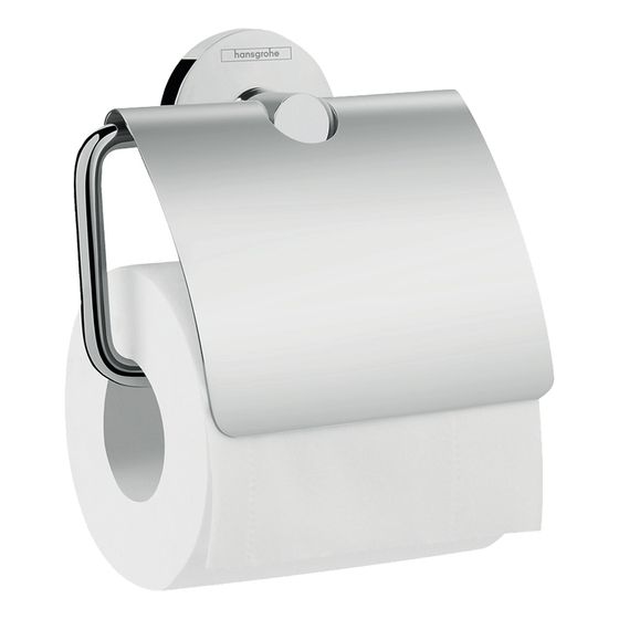 hansgrohe Logis Universal Toilettenpapierhalter mit Deckel, Chrom