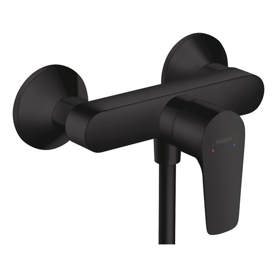 hansgrohe Talis E Einhebel-Brausemischer Aufputz 22l/min, Mattschwarz