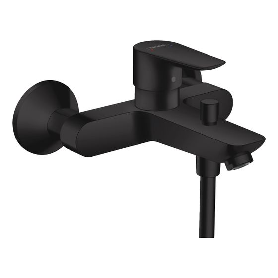 hansgrohe Talis E Einhebel-Wannenmischer Aufputz 19,2l/min, Mattschwarz