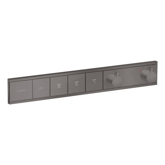Hansgrohe RainSelect Thermostat Unterputz, 38l/min, für 4 Verbraucher, Brushed Black Chrome