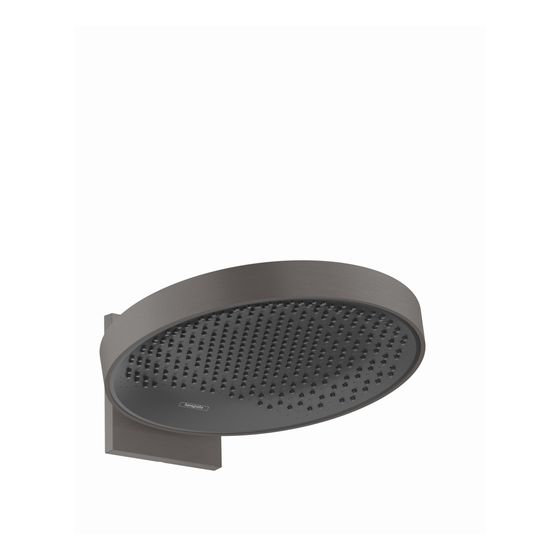 hansgrohe Rainfinity Kopfbrause 360mm 1jet 21l/min mit Wandanschluss, Schwarz/Chrom gebürstet