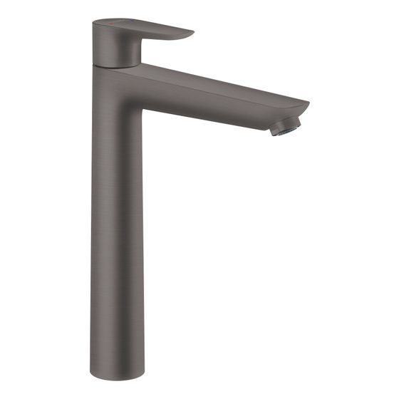 Hansgrohe Talis E Einhebel-Waschtischmischer 240mm, mit Zugstangen-Ablaufgarnitur, Brushed Black Chrome