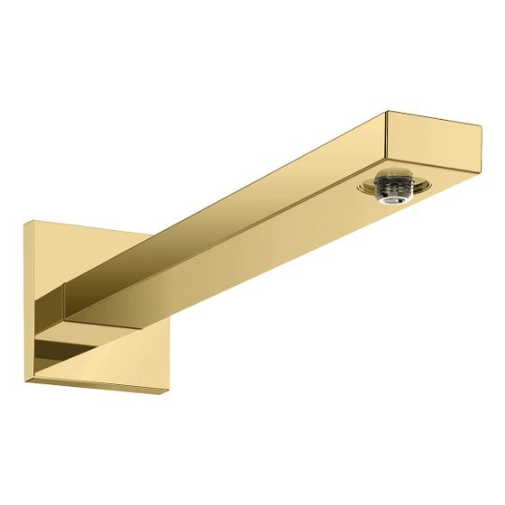 hansgrohe Brausearm E 390mm mit rechteckigem Schaft, Gold poliert