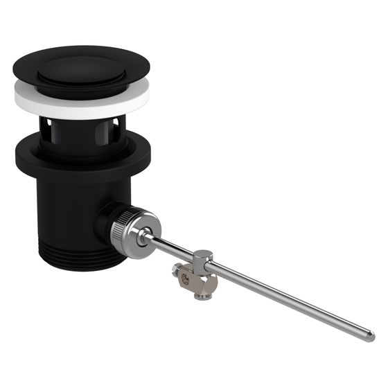 Hansgrohe Ablaufgarnitur, Zugstange für Waschtisch-, Bidetmischer DN 32, Mattschwarz, 94139670