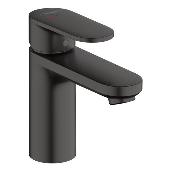 Hansgrohe Vernis Blend Einhebel-Waschtischmischer 100mm, CoolStart mit Zugstangen-Ablaufgarnitur, Mattschwarz
