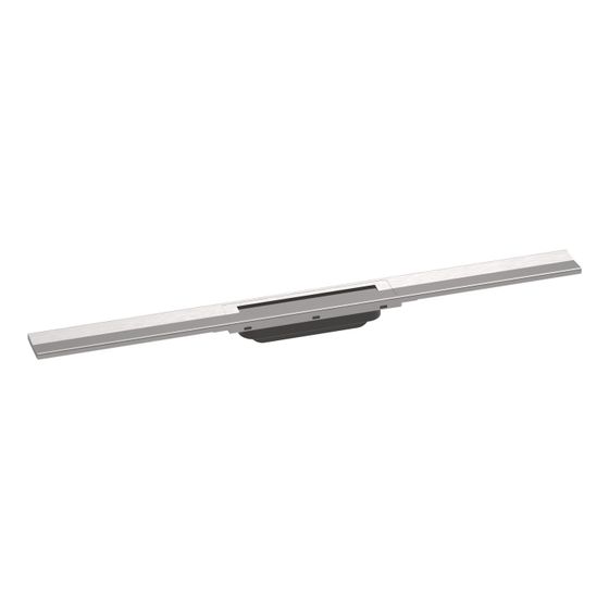 hansgrohe RainDrain Flex Fertigset Duschrinne 800mm kürzbar, Edelstahl gebürstet zur freien Montage