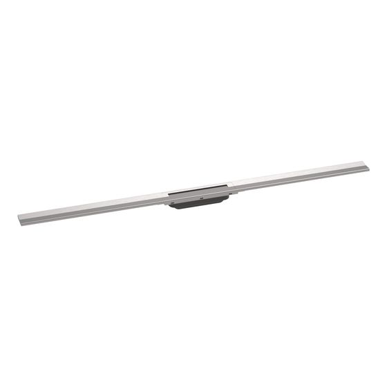 Hansgrohe RainDrain Flex Fertigset Duschrinne 1200mm, kürzbar, Edelstahl gebürstet