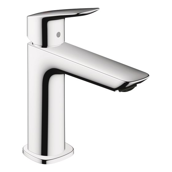 hansgrohe Logis Einhebel-Waschtischmischer 110mm 5l/min Fine CoolStart Chrom mit Zugstangen-Garnitur