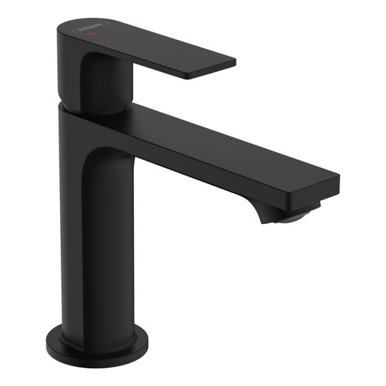 Hansgrohe Rebris E Einhebel-Waschtischmischer 110mm, CoolStart ohne Ablaufgarnitur, Mattschwarz