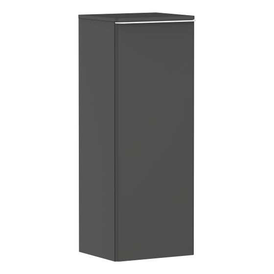 Hansgrohe Xelu Q Halbhochschrank Diamantgrau Matt 400x350mm, Griff Mattweiß, Türanschlag links